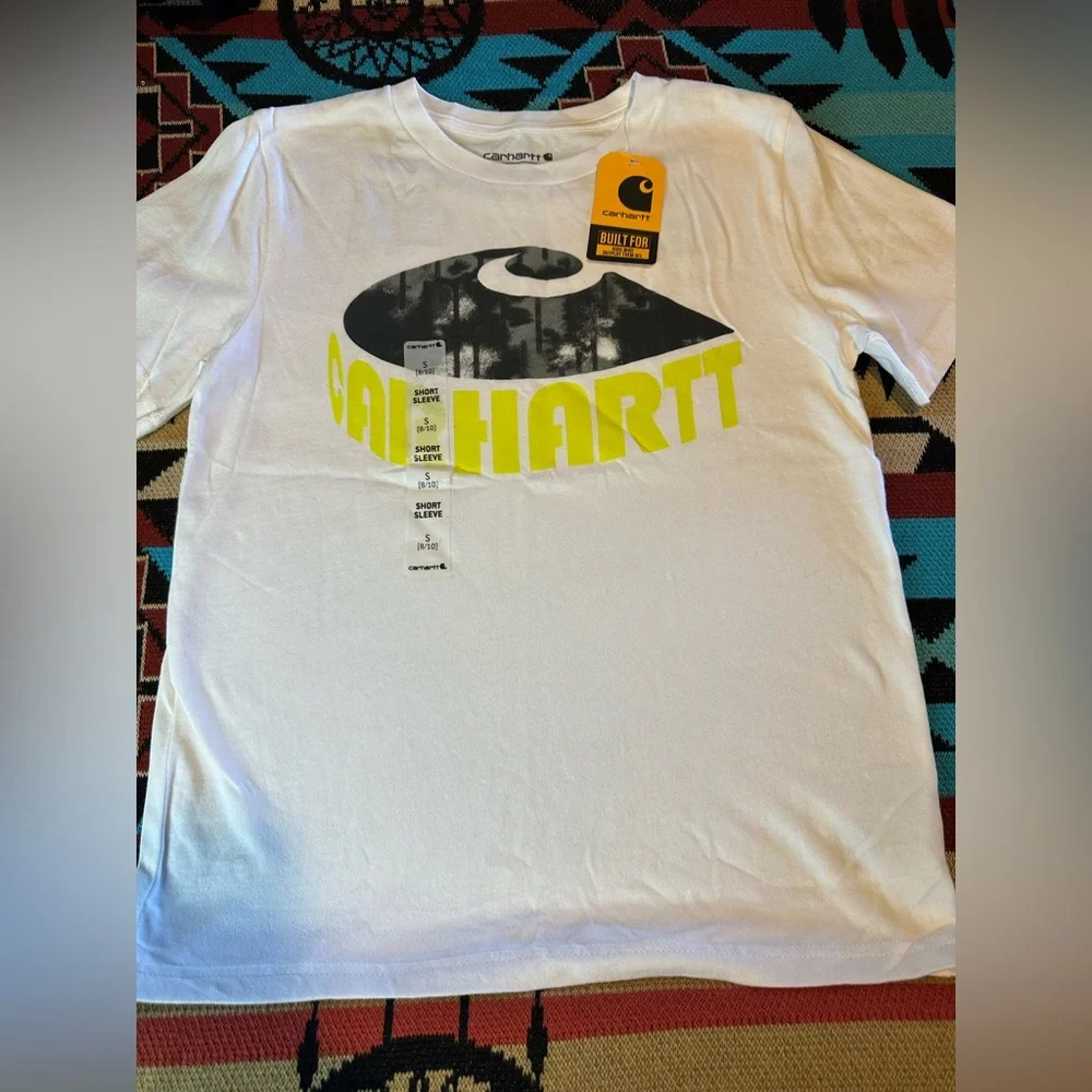 Carhartt Youth White Graphic T-Shirt - Picture 1 of 4